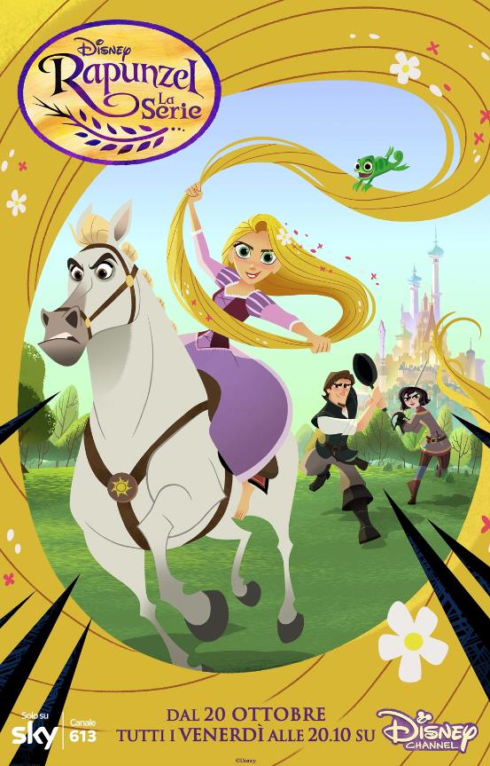 Rapunzel la serie, la locandina La locandina della serie TV di Rapunzel