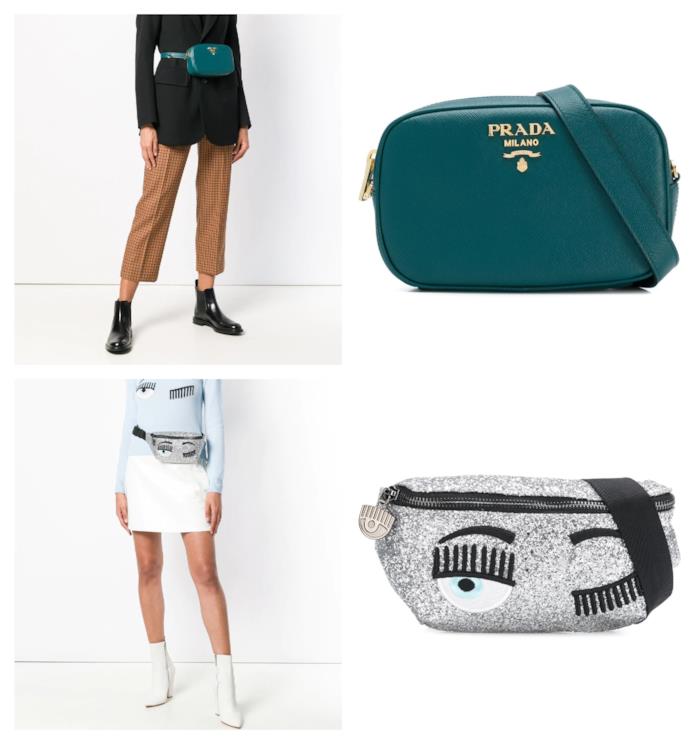 Marsupio in stile anni '90 di tendenza per l'autunno e inverno 2018-2019 In stile anni '90, il marsupio di moda per l'A/I 2018-2019