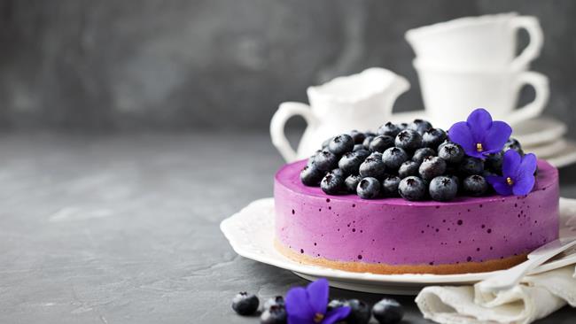 Cheesecake ai mirtilli Cheesecake ai mirtilli e formaggio