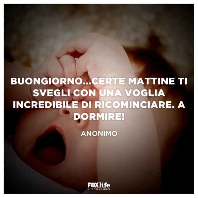 Il buongiorno delle mattina che hai veramente troppo sonno Il buongiorno delle mattina che hai veramente troppo sonno