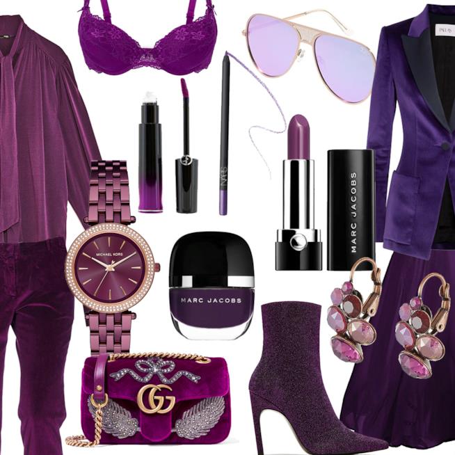 Outfit total purple Idee outfit total purple
