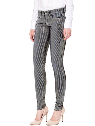 Jeggings effetto gessato