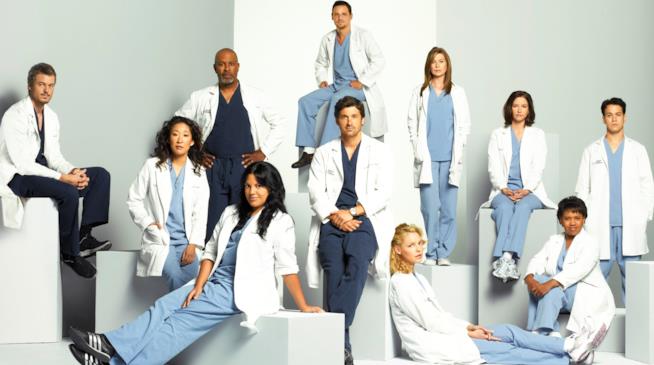 L'intero cast di Grey's Anatomy Il cast di Grey's Anatomy al completo