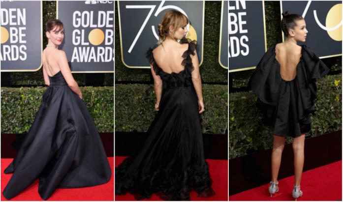 Golden Globes - scollature Un collage di scollature sulla schiena ai Golden Globes 2018