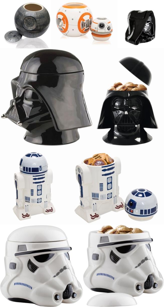 Barattoli per biscotti Star Wars Barattoli per biscotti a forma di personaggi di STar Wars