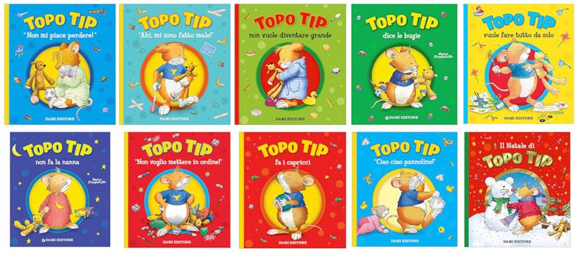 Topo Tip, protagonista dei libri I libri di Topo Tip