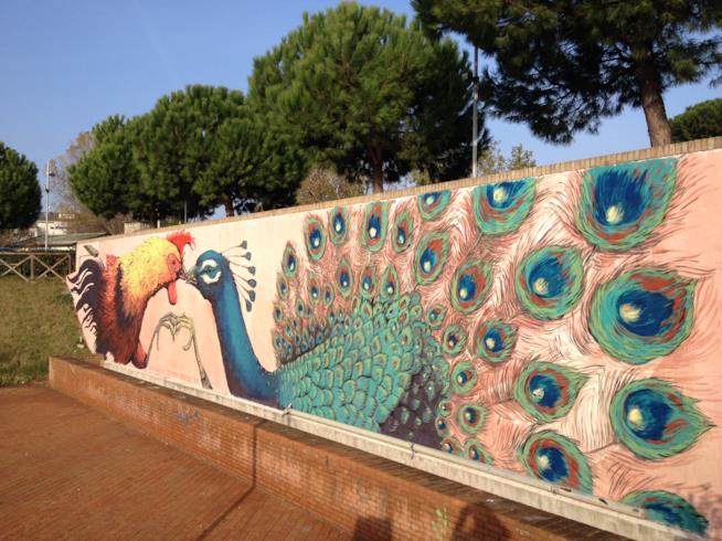 Gli artisti italiani di street art più importanti Un'opera di Erailcane a Rimini