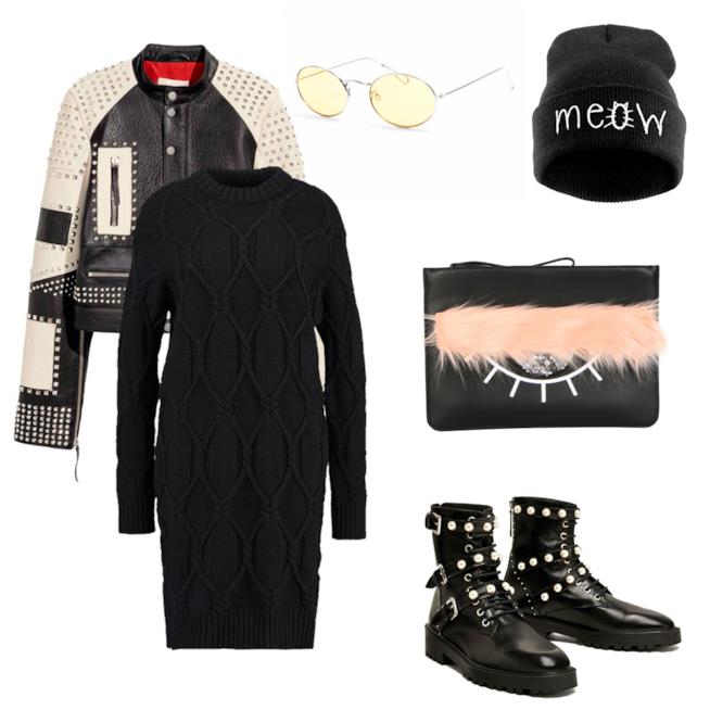Outfit total black budget 500 euro Idee outfit total black budget 500 euro