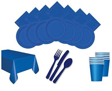 Set per festa color blu