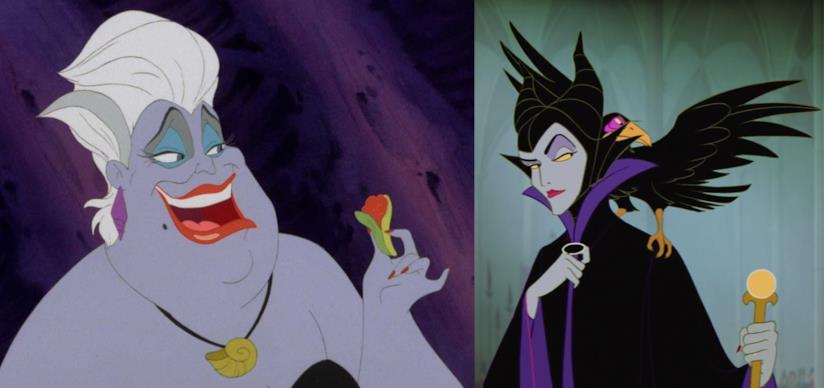 Urusla e Malefica, le villain Disney I personaggi Disney Ursula e Malefica