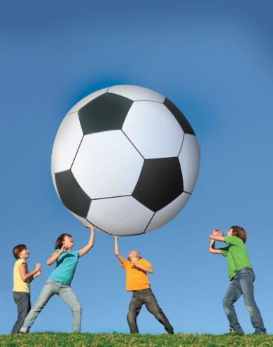 Pallone da calcio gonfiabile