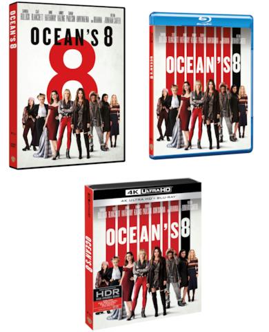 Ocean's 8 DVD, BluRay, 4K Ultra HD