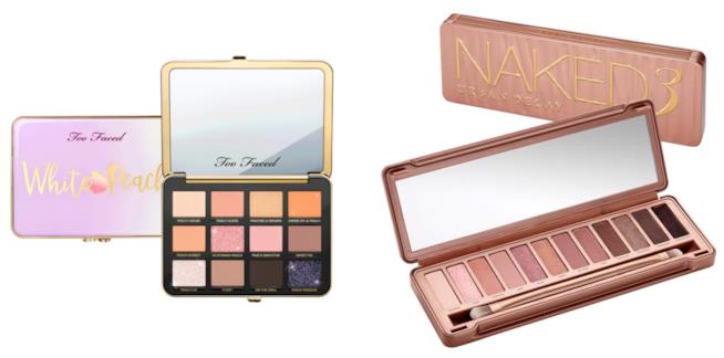 Palette occhi azzurri Too Faced e Urban Decay Palette ombretti Too Faced e Urban Decay