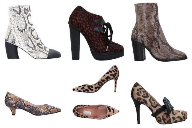 Scarpe dalla fantasia animalier di tendenza per l'autunno e inverno 2018-19 Stivaletti e décolleté maculati e pitonati must have per l'autunno inverno 2018-19