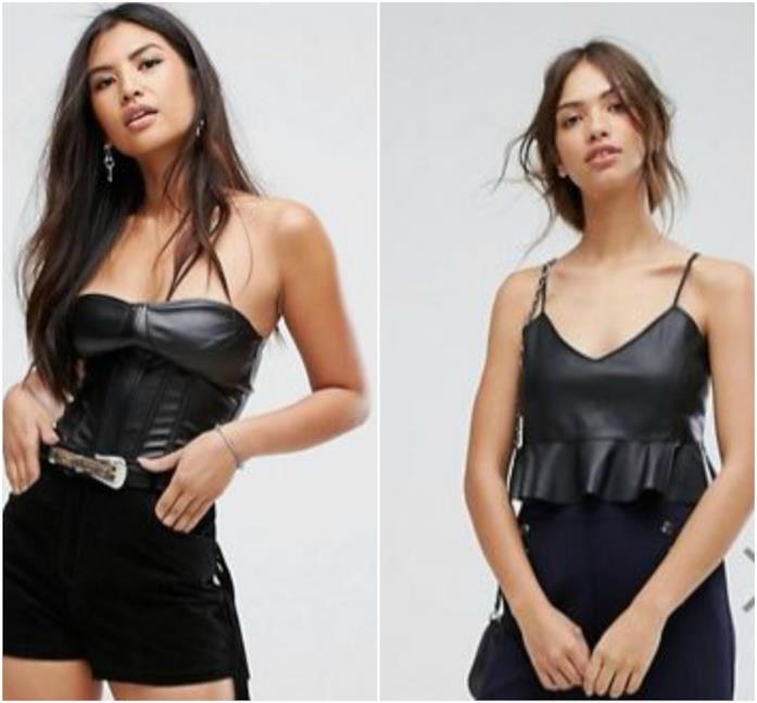 Corsetti in similpelle tendenza estate 2018 Similpelle per i corsetti di moda P/E 2018