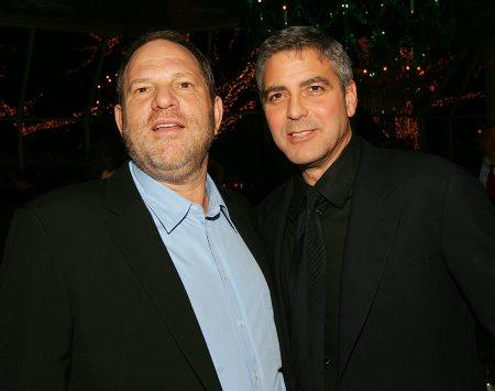 George Clooney sul caso Weinstein e le molestie sul lavoro subite da Amal Un vecchio scatto di George Clooney con Harvey Weinstein