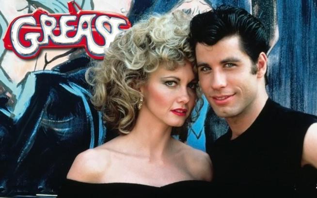 Olivia Newton John e John Travolta in Grease John Travolta e Olivia Newton John in Grease