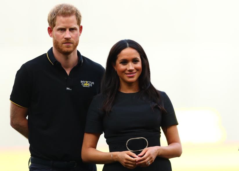 Harry e Meghan Il principe Harry con la moglie Meghan