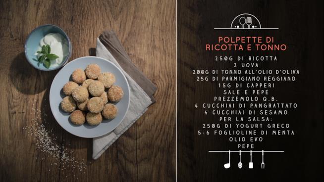 Polpette panate al forno con ricotta e tonno Polpette di ricotta e tonno