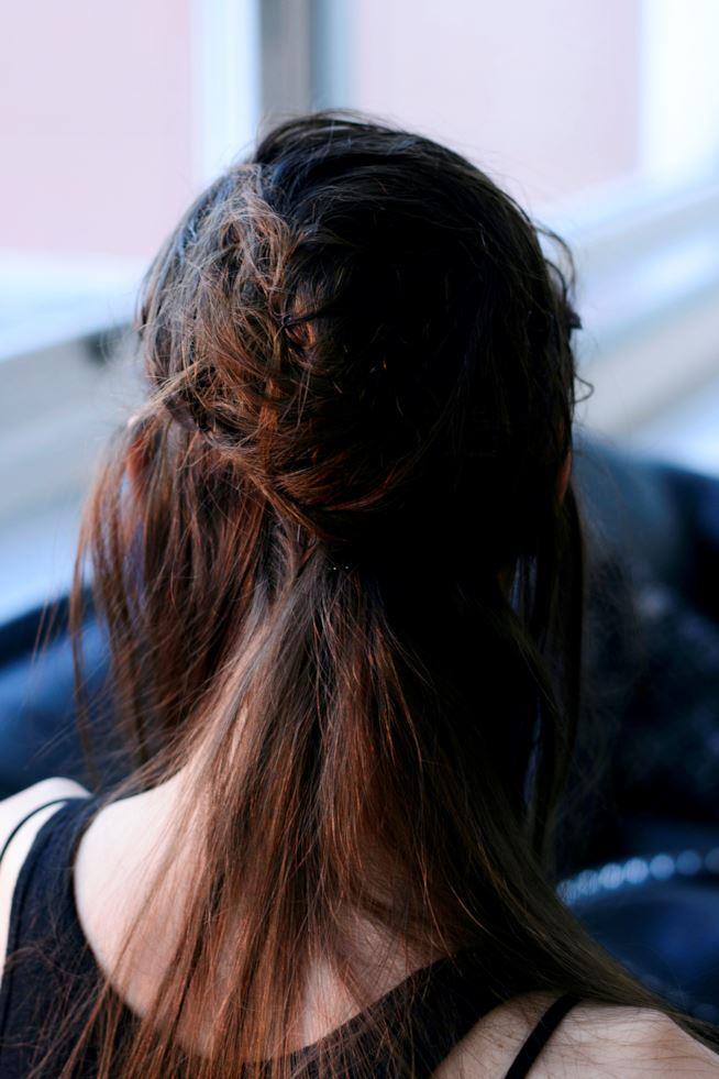Capelli scuri lunghi Capelli con balayage