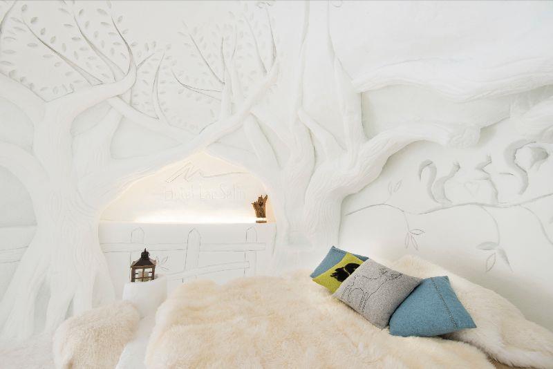 Lo chalet di Livigno dove si dorme in camere di ghiaccio Camere di ghiaccio d'artista: ecco lo chalet della Snow Dream Experience