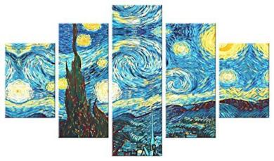 Quadro Moderno 5 pezzi in legno