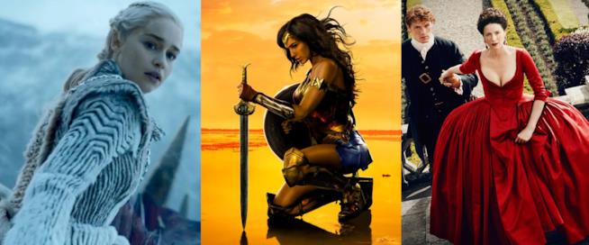 Film e serie TV da regalare a Natale Khaleesi, Wonder Woman, Claire Fraser