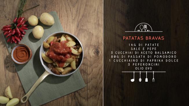 Patatas bravas con salsa al peperoncino Patatas bravas