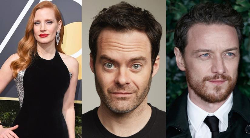 Jessica Chastain Bill Hader e James McAvoy Bill Hader Jessica Chastain e James McAvoy