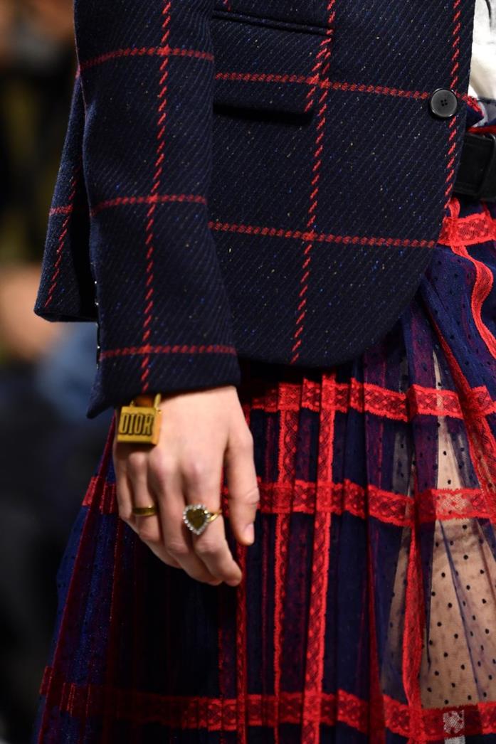 Tartan e tulle - Dior Giacca Tartan e camicia di tulle