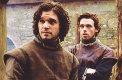 I fratelli Snow-Stark de Il Trono di Spade o Game of Thrones Jon Snow e Robb Stark