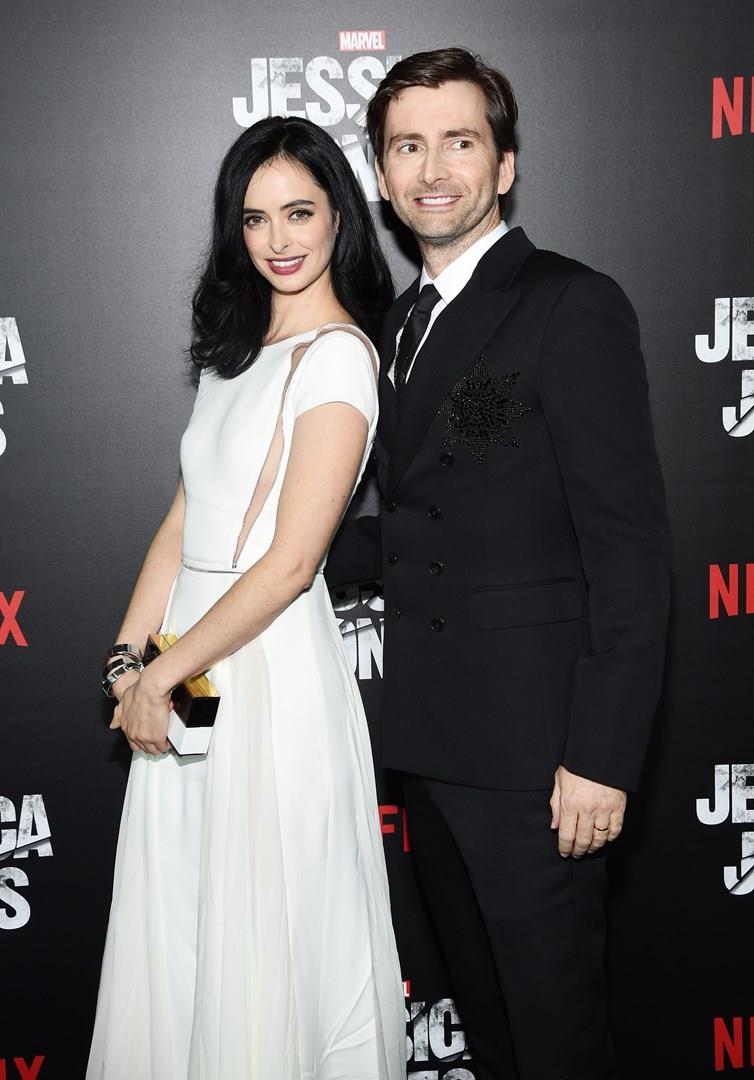 Krysten Ritter e David Tennant alla première di Jessica Jones Krysten Ritter e David Tennant
