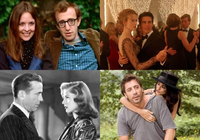 Coppie nel cinema e nel privato: Keaton e Allen, Cruise e Kidman, Bogart e Bacall, Cruz e Bardem 4 coppie di star del cinema che hanno recitato insieme e si sono realmente amate