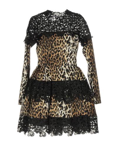 Vestito corto animalier