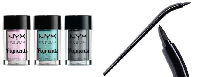 Pigmenti per occhi e pennello eyeliner Pigmenti e pennello eyeliner