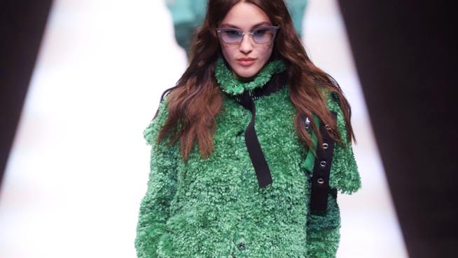 Verde per la collezione di Emporio Armani Emporio Armani autunno inverno 2018-19