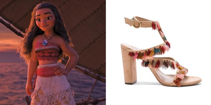 Le scarpe di Vaiana di Chloè Vaiana e i sandali boho chic di Chloè
