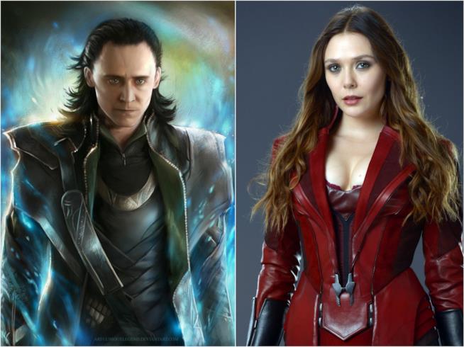 Loki e Scarlet Witch protagonisti di due serie TV firmate Disney Loki e Scarlet Witch