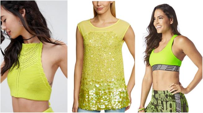 Top color lime Collage di top color lime