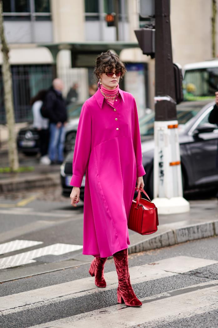 Stivali rossi Parigi Streetstyle 2019 Stivali rossi Parigi Streetstyle 2019