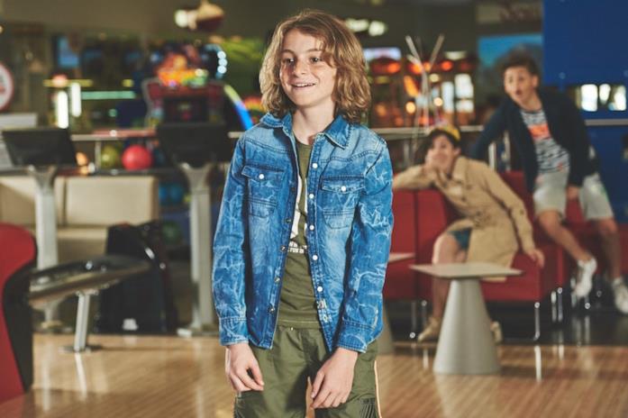 Capi spalla per bambini Capi spalla per i bambini camicia in denim