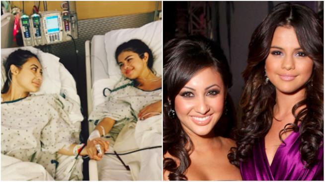 Selena Gomez e Francia Raisa in depressione dopo il trapianto Selena Gomez e Francia Raisa in ospedale e durante una serata