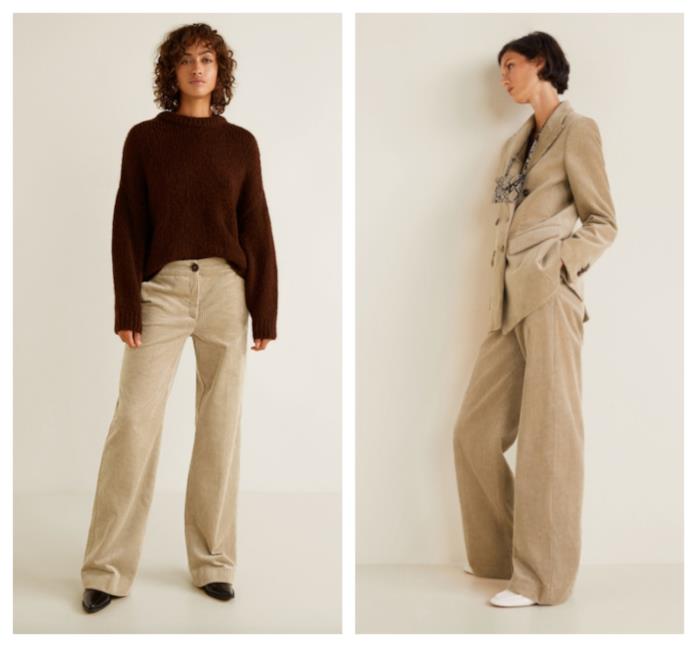 Pantaloni in velluto a coste di moda per l'A/I 2018-2019 In velluto e a coste, i pantaloni di tendenza autunno inverno 2018-19