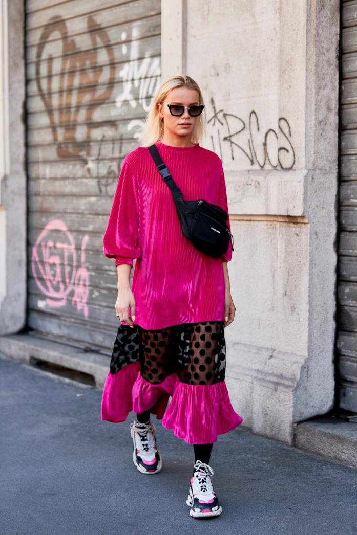 Rosa fluo Maxi dress rosa fluo