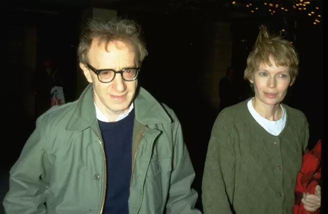 Mia Farrow e Woody Allen Woody Allen con Mia Farrow