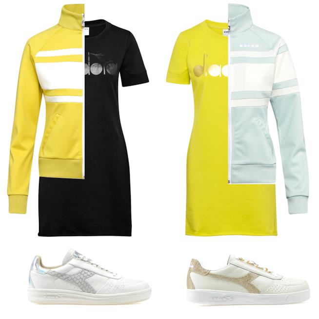 Diadora Sportswear L. DRESS BL T-shirt lunga con logo - Donna Diadora Sportswear L. DRESS BL T-shirt lunga con logo - Donna