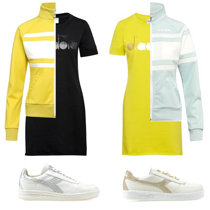 Diadora Sportswear L. DRESS BL T-shirt lunga con logo - Donna Diadora Sportswear L. DRESS BL T-shirt lunga con logo - Donna