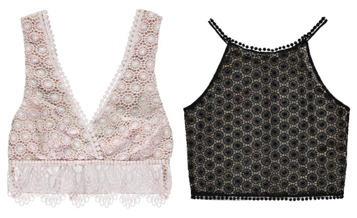 Top macramè di tendenza per l'estate 2018 In macramè i top di moda per l'estate 2018