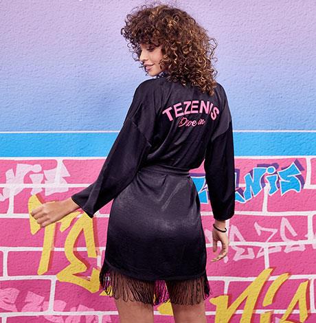 Tezenis Fashion show Modella dietro le quinte di Tezenis Fashion show