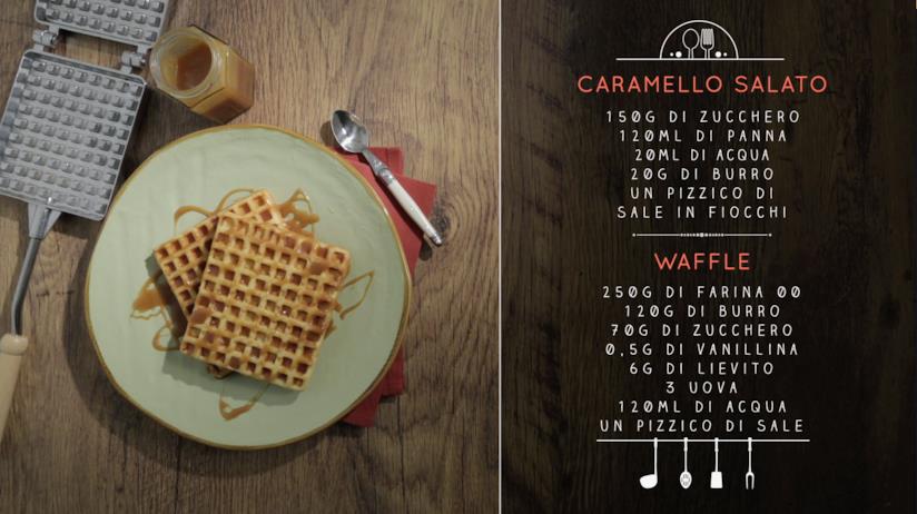 Waffle casalinghi con impasto di uova, farina, burro e latte Waffle